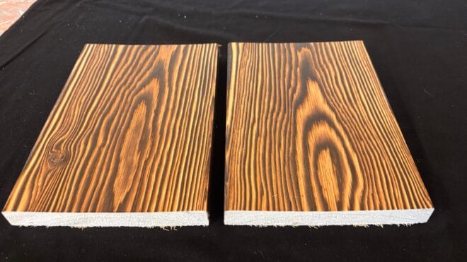 Pin Scandinave Brûlé + Brossé : Ajouré 20 x 140 mm