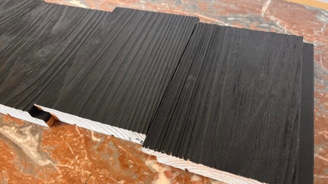 Mélèze de pays : Mi-Bois Brossé + Noir 21x135mm – Image 5