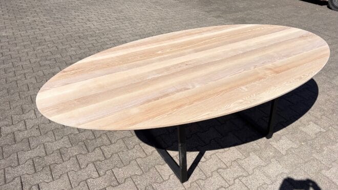 Table Rectangle, Live Edge et Ovale en Chêne et Frêne massif : Offre Spéciale de printemps – Image 18